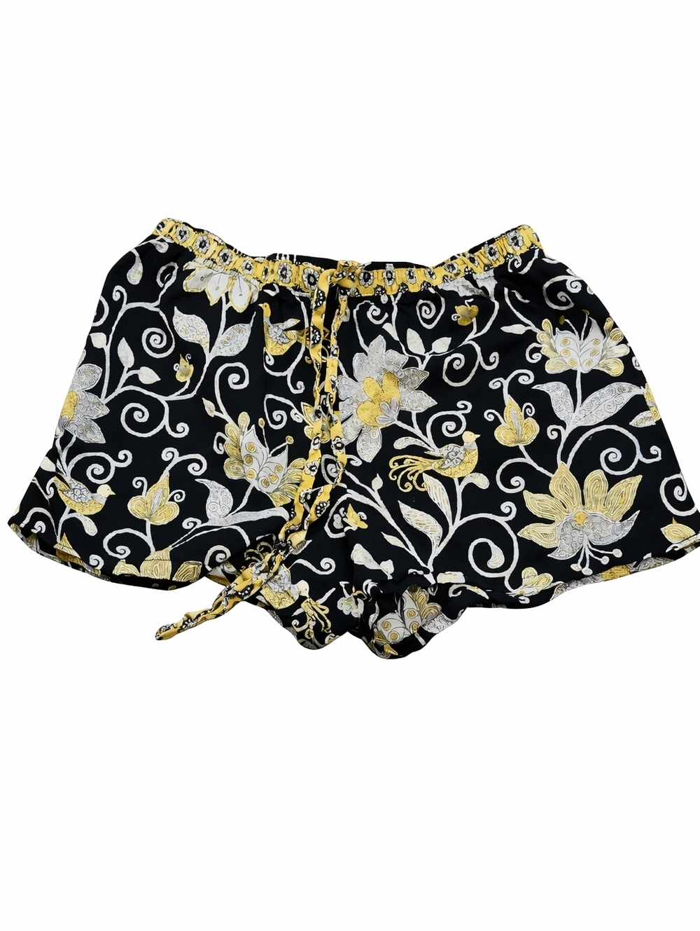 Vera Bradley Lounge‎ Shorts Gold Black Size Medium